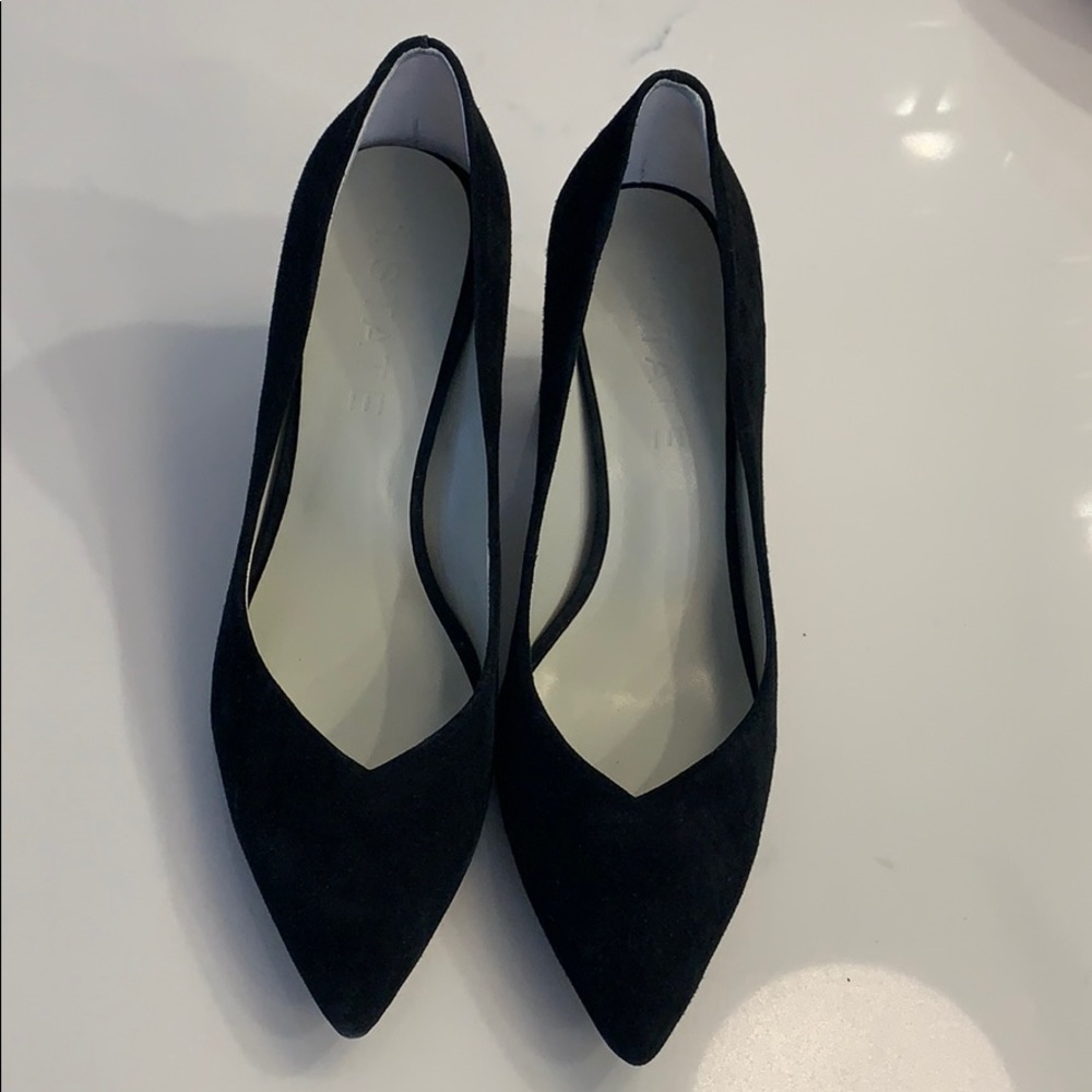 1. STATE Black Suede Pump Sz 8.5